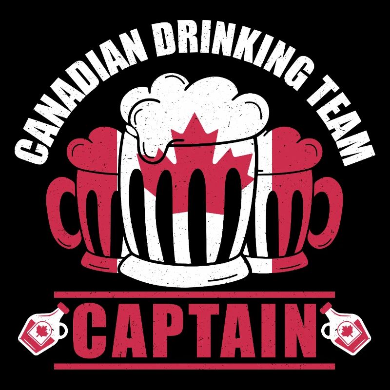 Canada Captain Beer Mug Maple Leaf Party Design