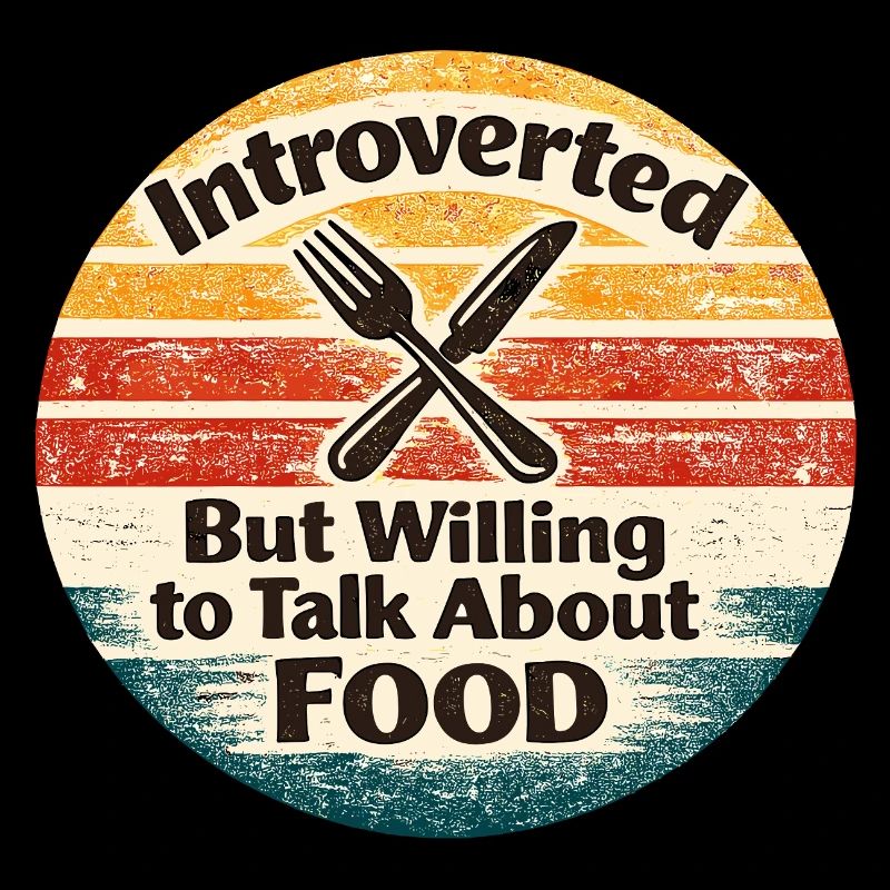 Introverti, mais il aime parler de nourriture