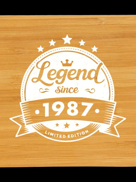 Legend since 1987, white