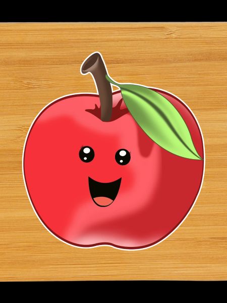 Delicious sweet apple - design