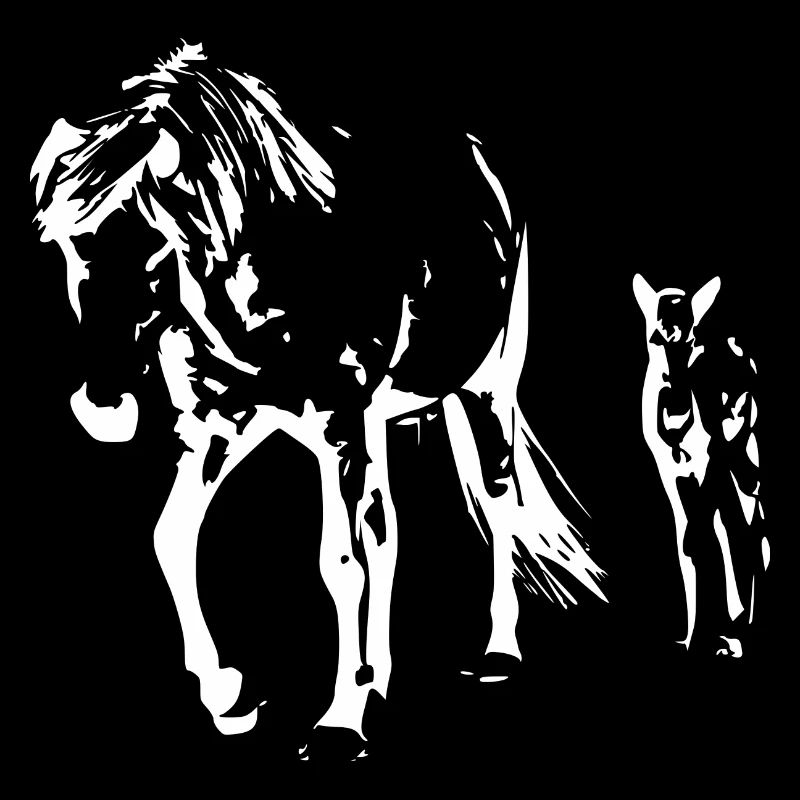 cheval blanc cheval blanc t-shirt cadeau cavalier