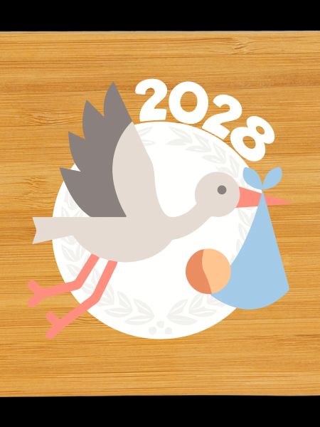 Cigogne avec bébé 2028