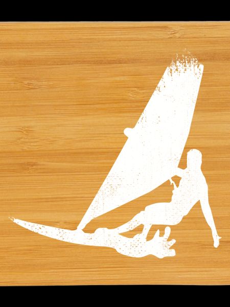 Funny Windsurfer Sketch
