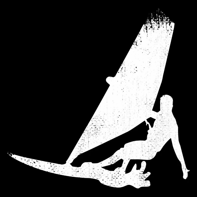 Funny Windsurfer Sketch