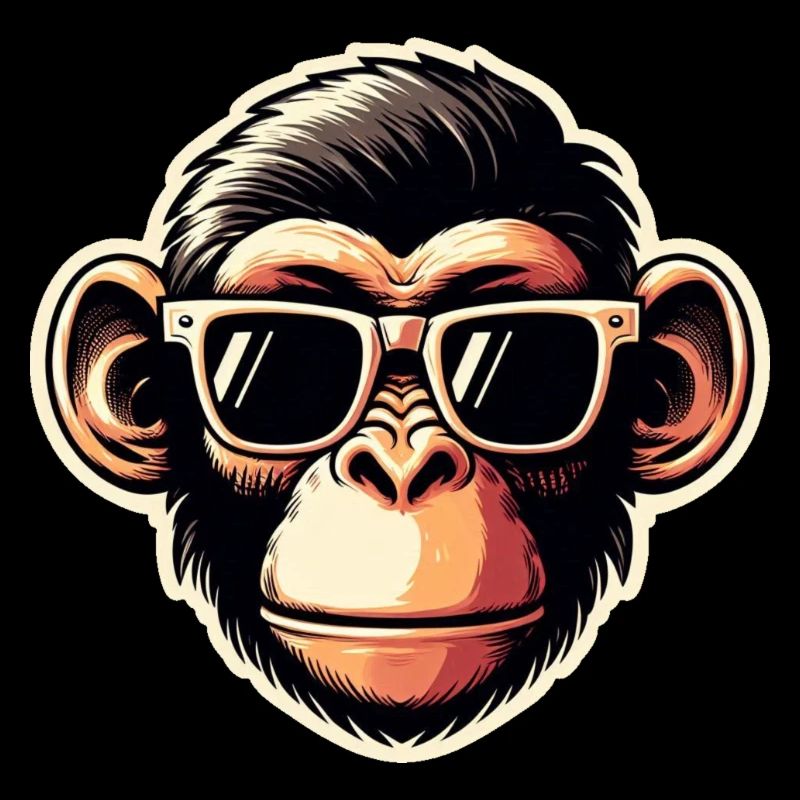 Lunettes de singe cool