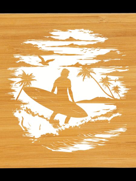 Dessin de surfeur