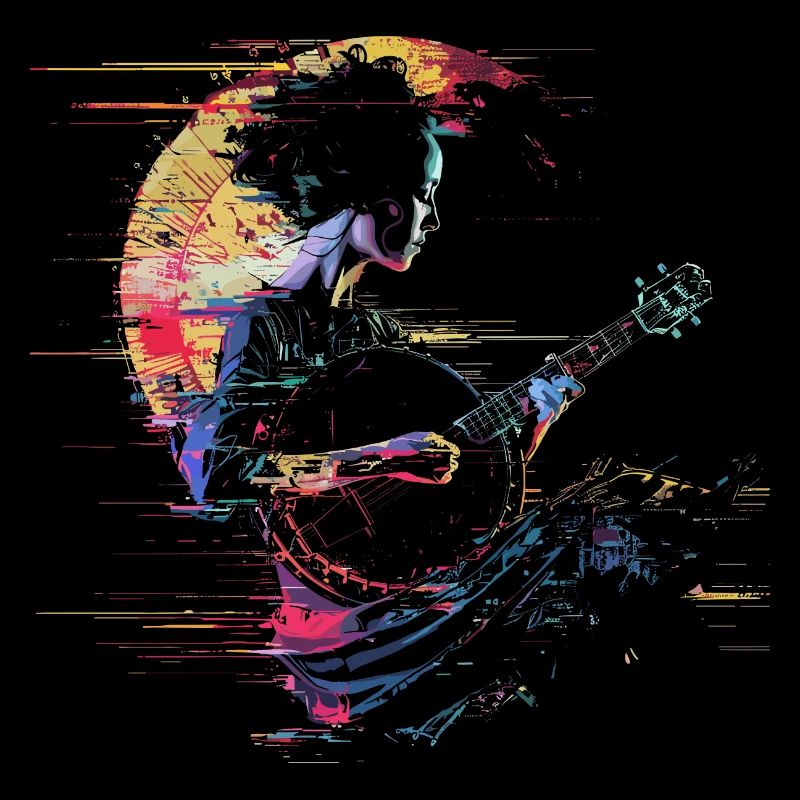 Banjo Player Graphics