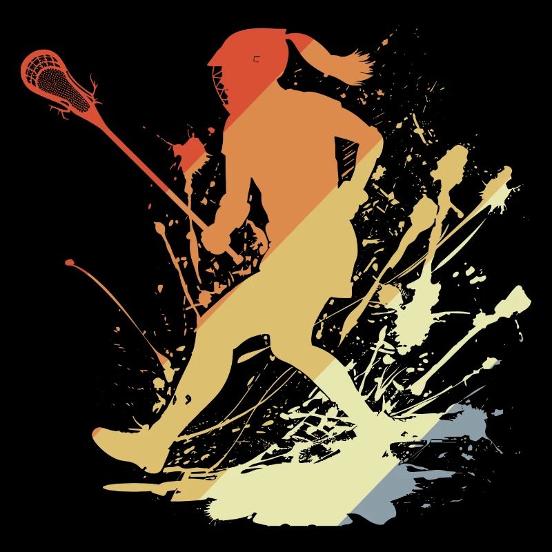 Vintage Lacrosse Mädchen