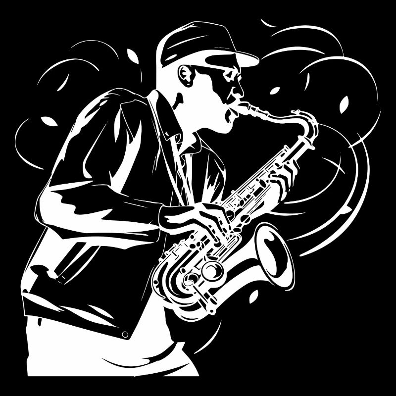 Saxophonist Skizze