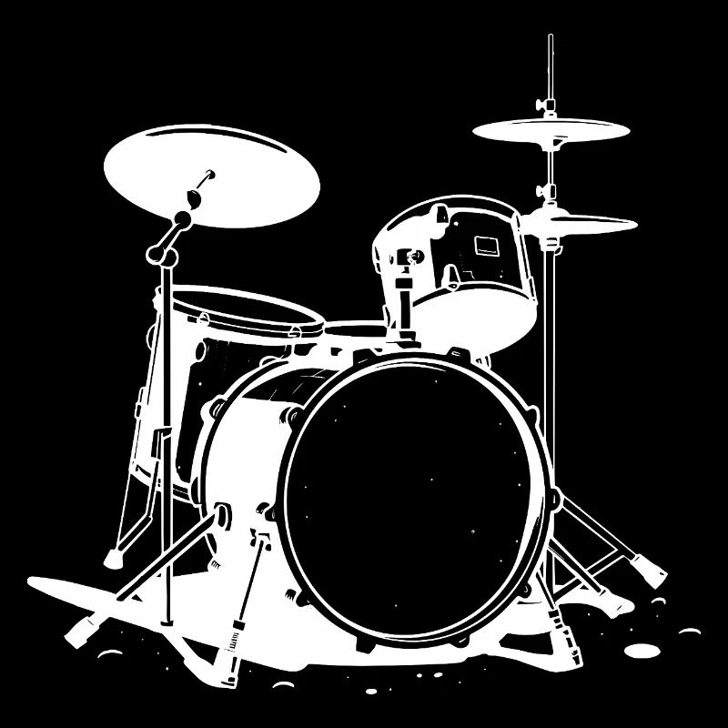 Drum Set Drawing