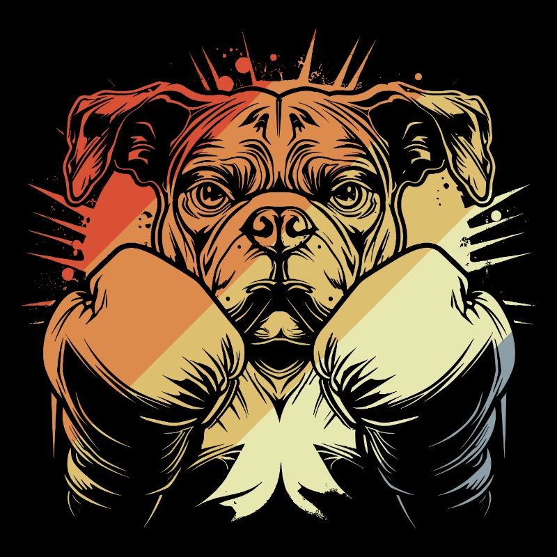 Boxen Hund Vintage