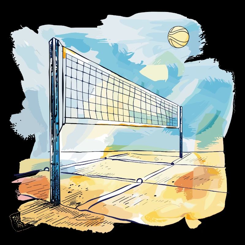 Terrain de volley-ball