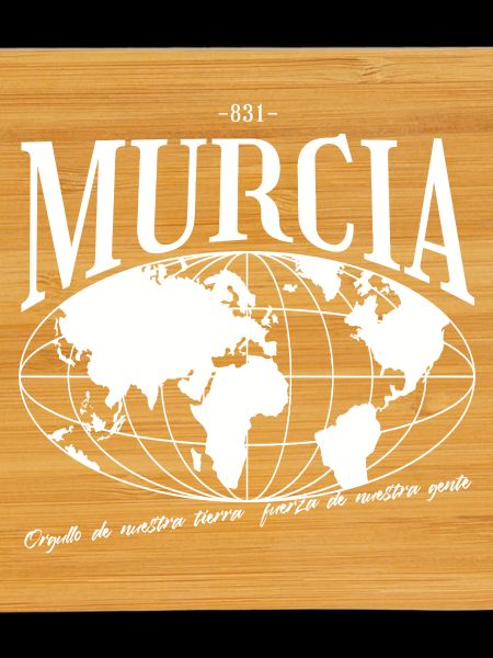Earth map with Muralca lettering