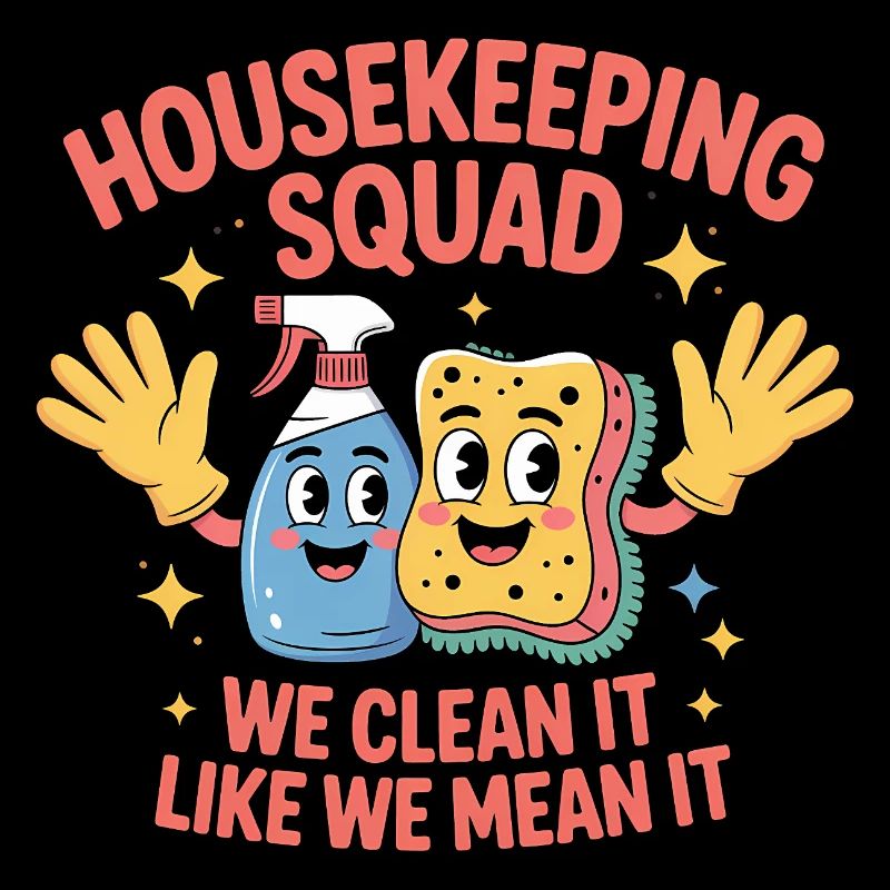 Funny Cleaning Design