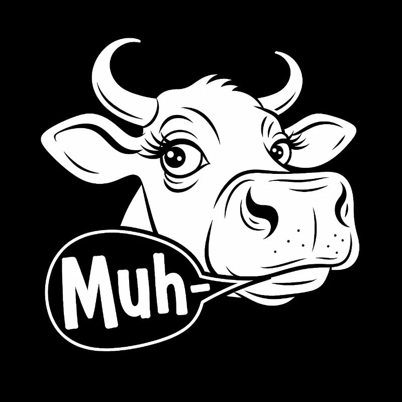 Moo Cow Cartoon Saying