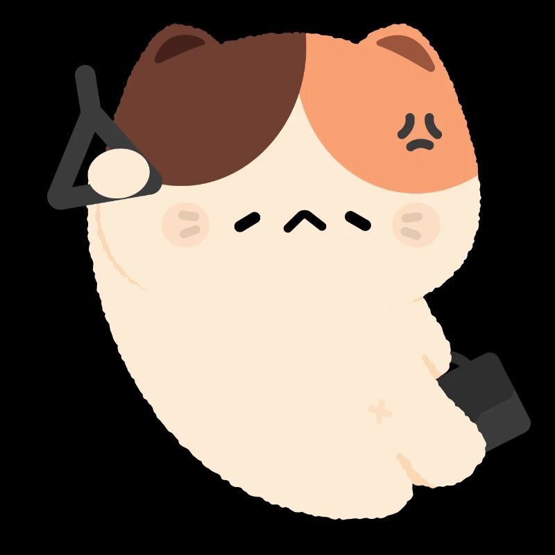 Chat fatigué Commute