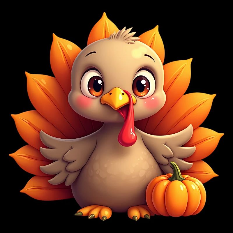 Bébé dinde de Thanksgiving