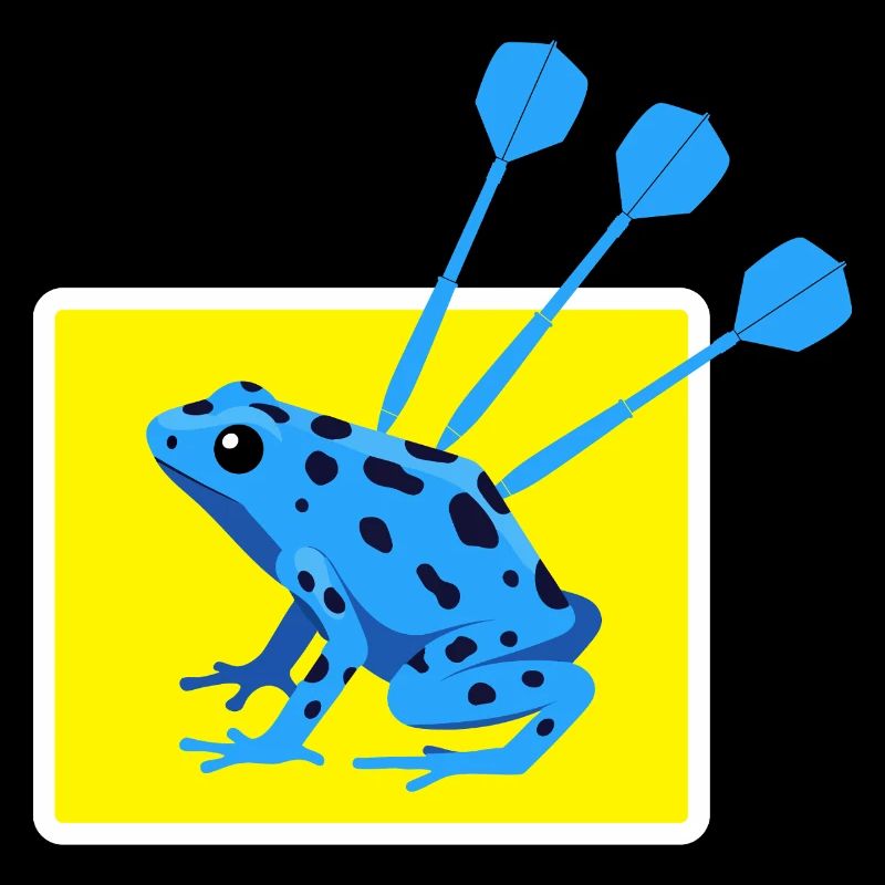 Conception amusante de fléchettes et de grenouilles