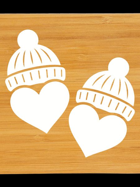 Hearts Winter Hat Love