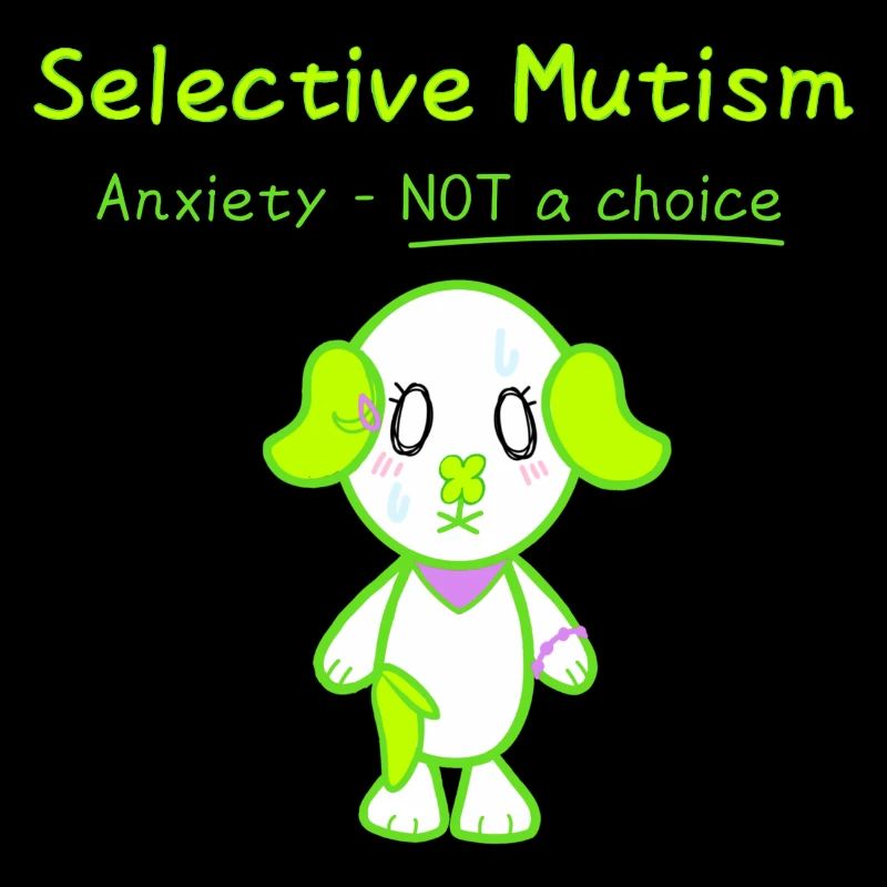 KawaiiDOGGOS - Clover "Selective mutism" print