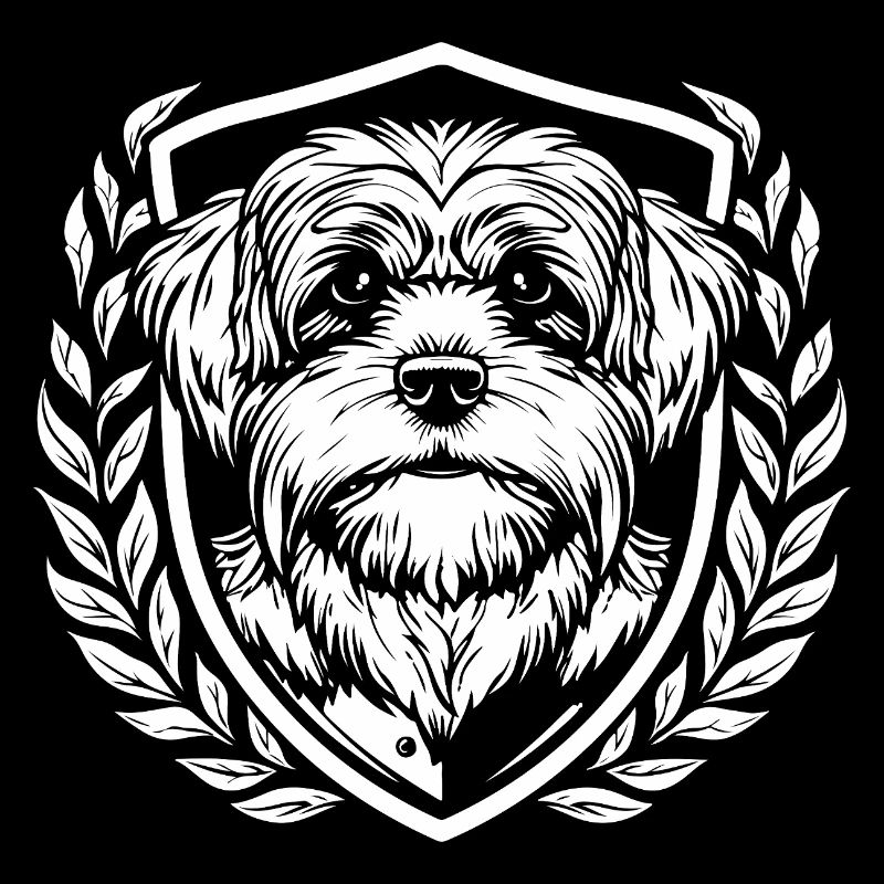 Wächterhund Wappenstil