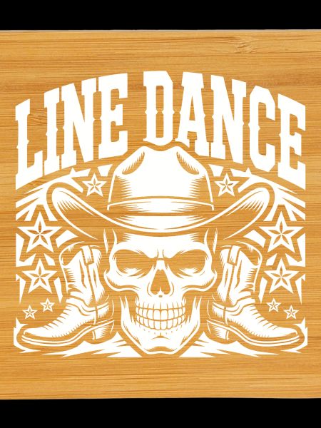 Line Dance Skull Cowboy