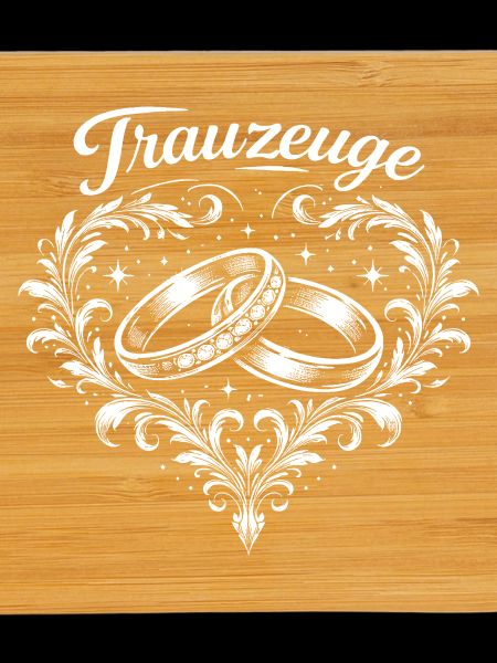Trauung Herzringe Ornament