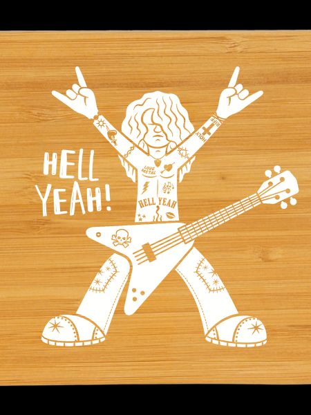 Cartoon-Gitarrist