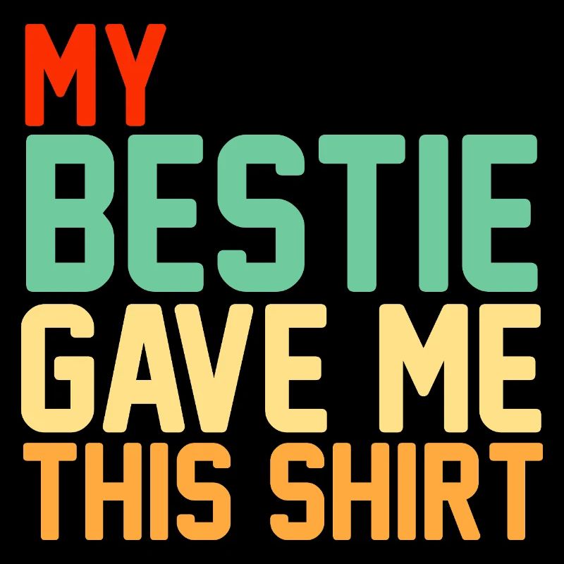 Meine beste Freundin hat mir dieses Hemd mit Retro-Typografie geschenkt
