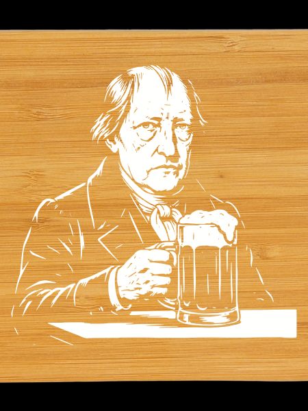 Hegel drinking Beer