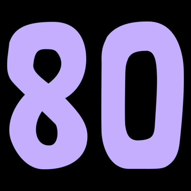 80. 80 JAHRE. 80-JÄHRIGES JUBILÄUM. 80. GEBURTSTAG.