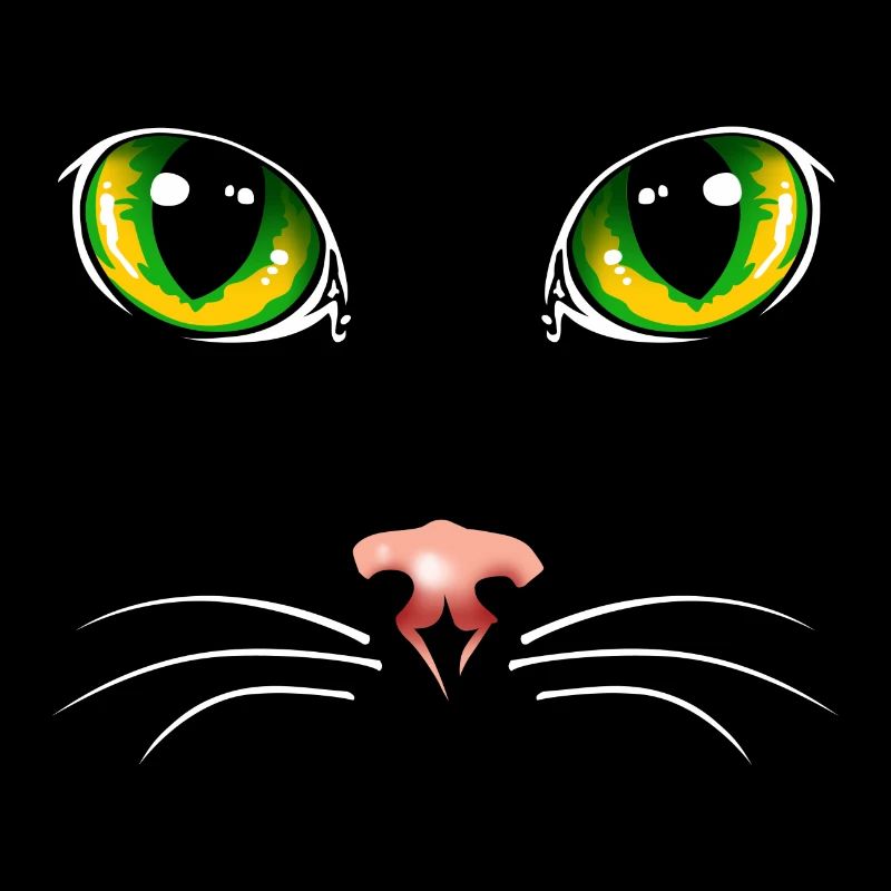Yeux de chat noir