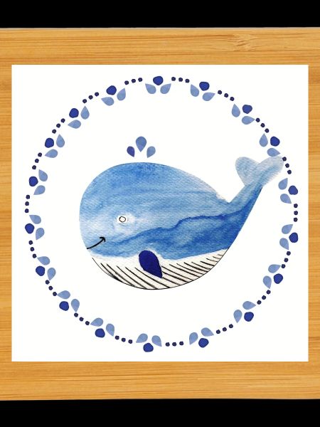 Petit poster de baleine