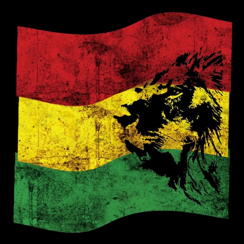 Lion Reggae Drapeau