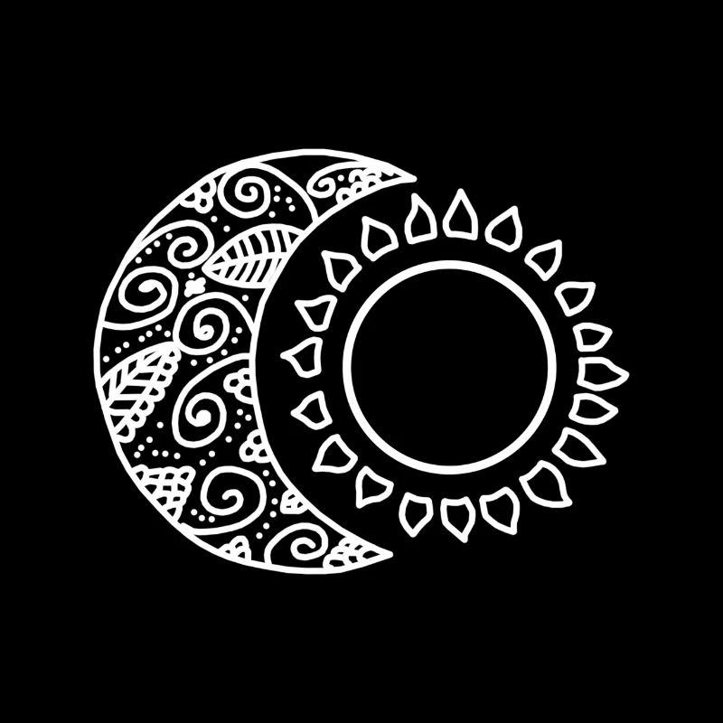 Moon sun mandala