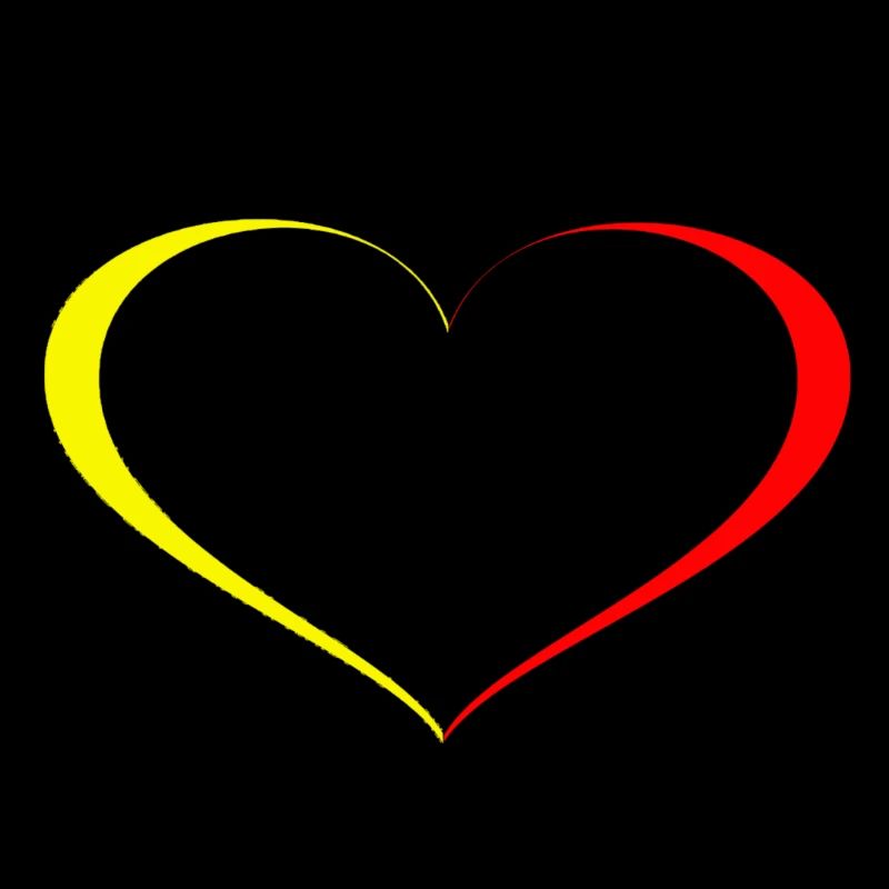 Heart Yellow Red