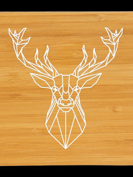 Geometric Deer Head