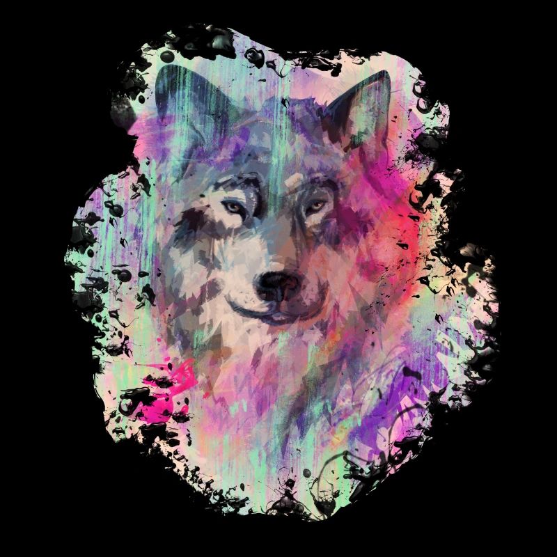 Wolf dans le Nord Colour version