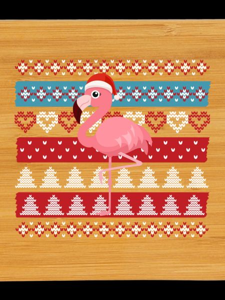 Flamant de Noël laid