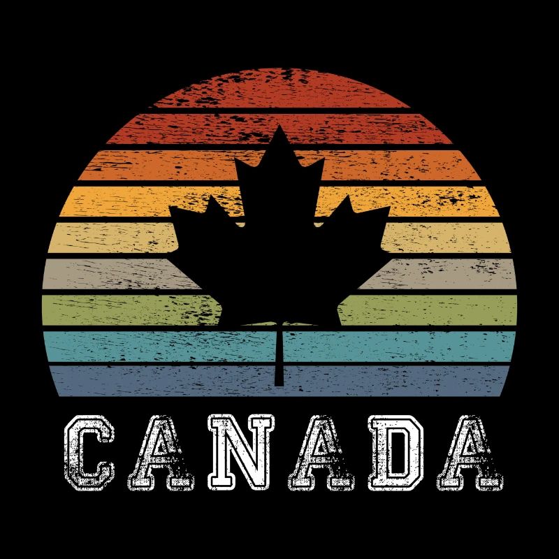 Conception / cadeau de feuille d'érable vintage du Canada