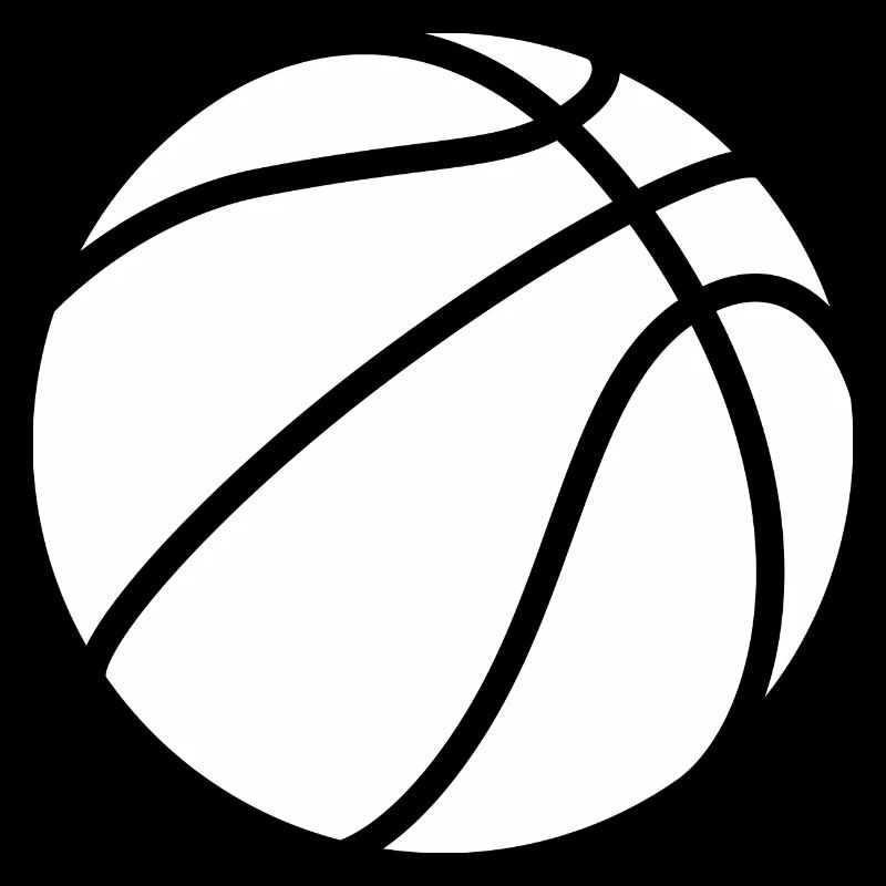 Basketball Logo weiß