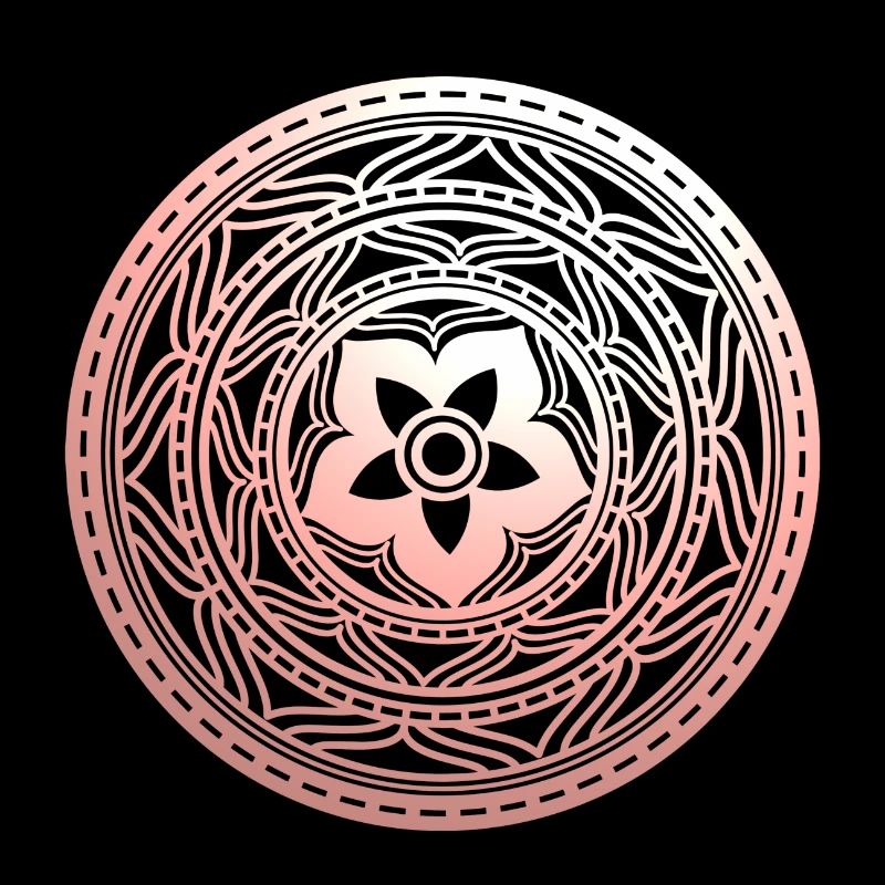 Pastel Floral Mandala Pattern