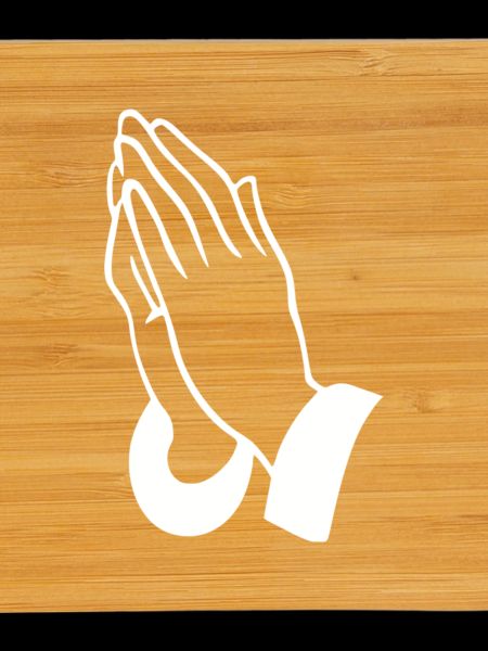 Prayer Hands Line Art