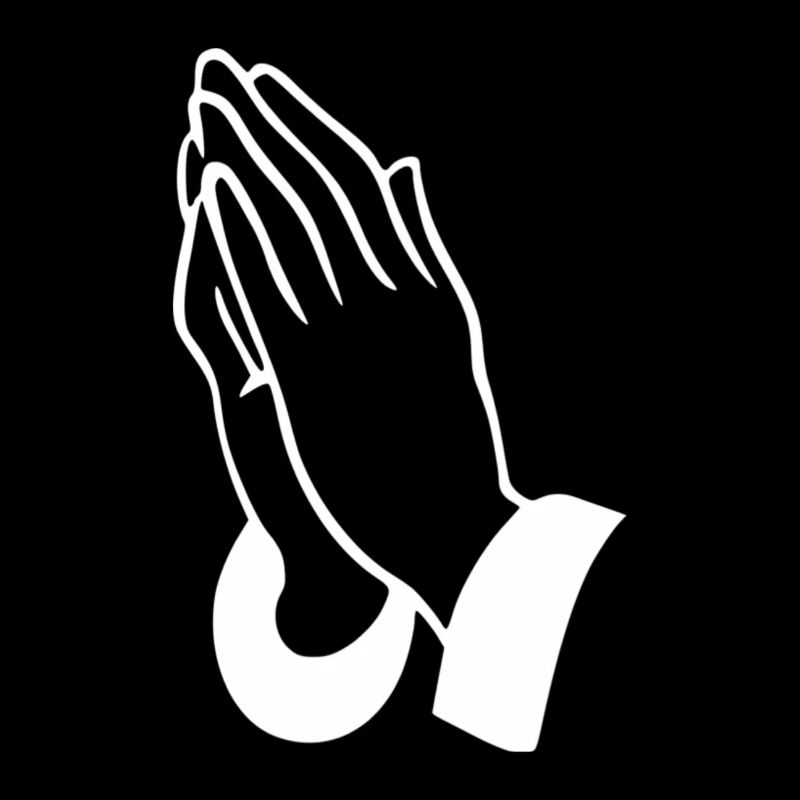 Prayer Hands Line Art