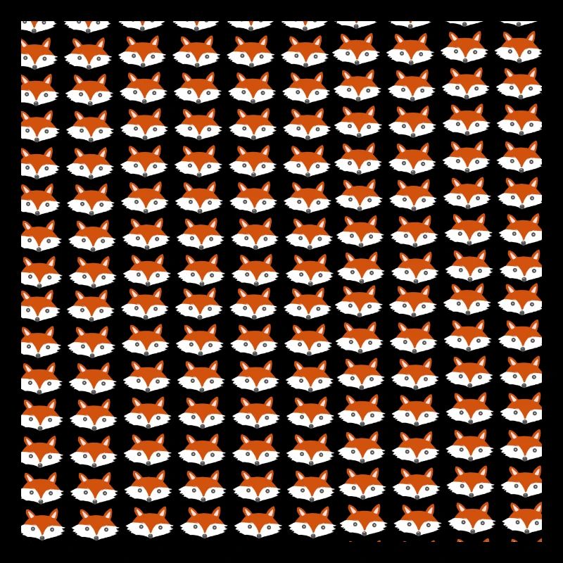 Fuchs Kopf Muster, kindermuster