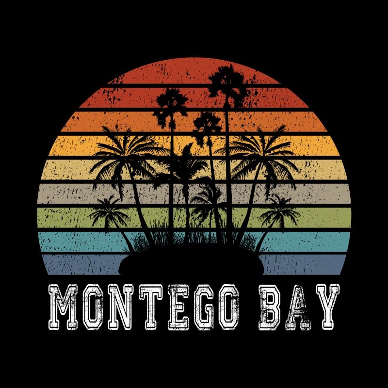 Montego Bay Island Palm Trees Design / Gift Idea