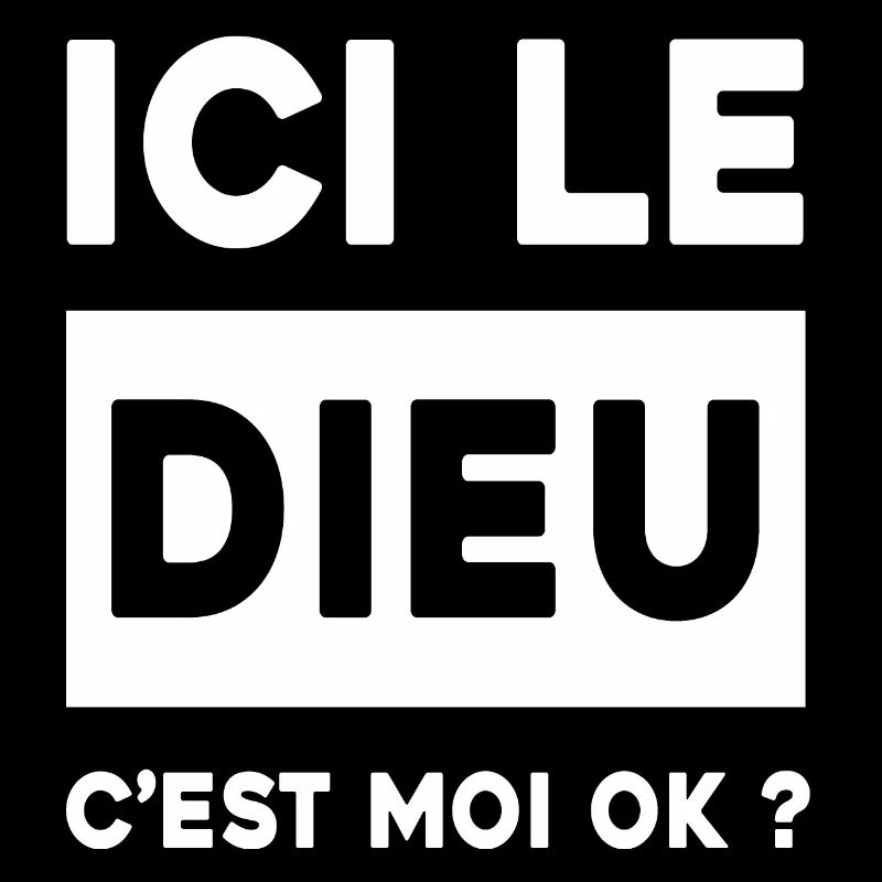 ICI LE DIEU C'EST MOI OK ?