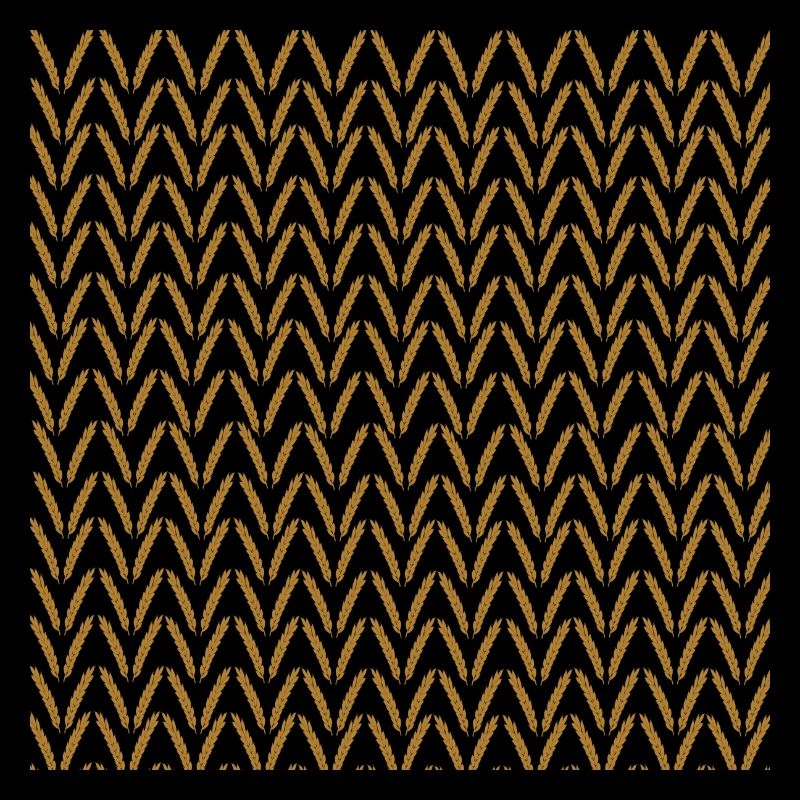 Rye ears of corn pattern, plants