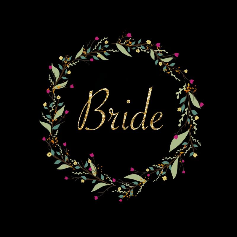 Couronne de mariée dorée pailletée