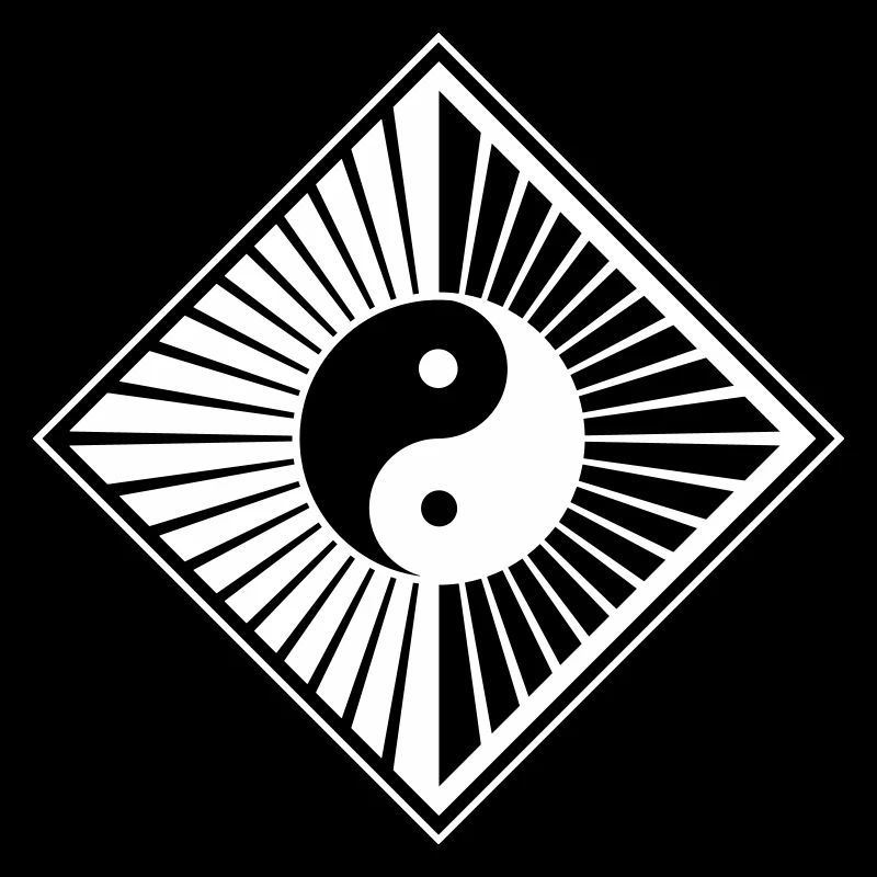 Yin Yang yang bouddhiste au style moderne